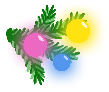 Левая новогодняя веточка